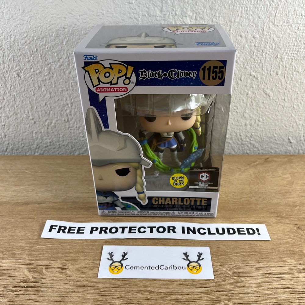 Charlotte Glow Funko Pop #1155 Chalice Exclusive Black Clover Anime NEAR MINT